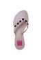 Rasteira Pink Connection Pedras Off-White - Marca Pink Connection