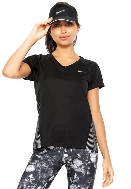 Camiseta Nike Dry Miler Top Flsh Gx Preta - Marca Nike