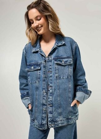 Jaqueta Jeans Oversized