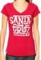 Camiseta Santa Cruz Estampa Rosa - Marca Santa Cruz