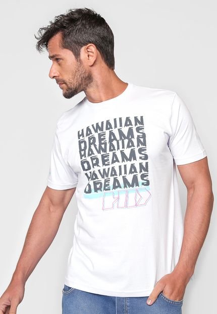 Camiseta HD Hawaiian Dreams Lettering Branca - Marca HD Hawaiian Dreams