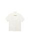 Camisa de Linho Mango Reta Pocket Off-White - Marca Mango