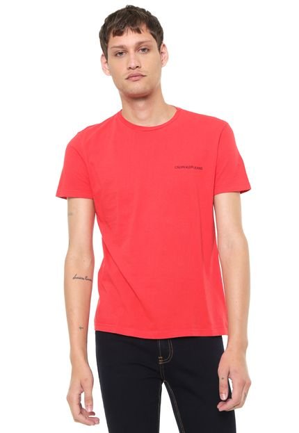 Camiseta Calvin Klein Jeans Logo Vermelha - Marca Calvin Klein Jeans