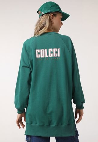 Blusa de Moletom Colcci Oversized Verde