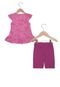 Conjunto Polegar Kids Curto Menina Rosa - Marca Polegar Kids