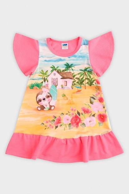 Vestido Marlan Infantil Preguicinha Rosa - Marca Marlan