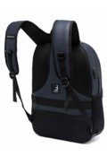 Mochila Ferrazzi Azul Escuro Trabalho Executiva Masculina Sintético Espaçosa 4 Bolsos Entrada USB - Marca Ferrazzi