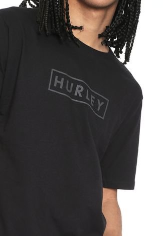 Camiseta Hurley Boxed Benzo Preta