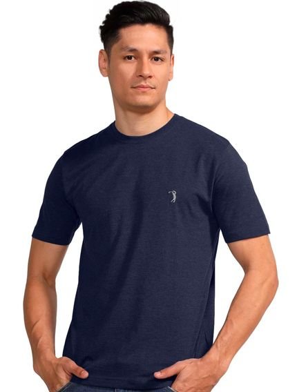 Camiseta Aleatory Masculina Grey Icon Azul Marinho - Marca Aleatory