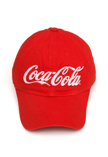 Boné Coca Cola Accessories Strapback Logo Bordado Vermelho - Marca Coca-cola