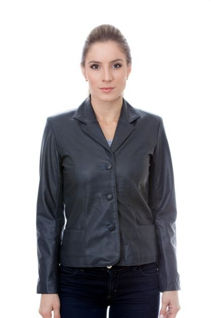 Blazer De Couro Javali 1040 Ranger Marinho - Marca Javali