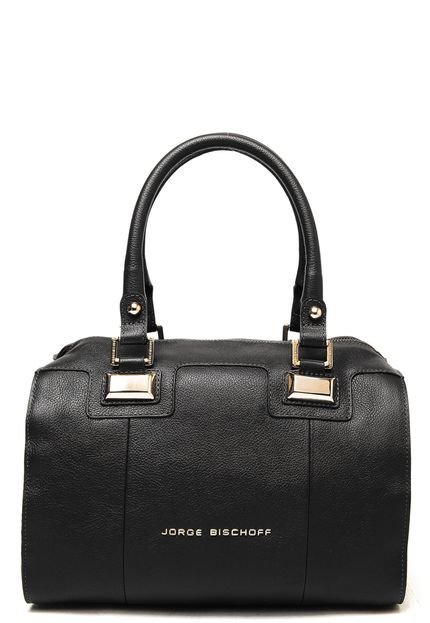 Bolsa Couro Jorge Bischoff Detalhe Preto - Marca Jorge Bischoff