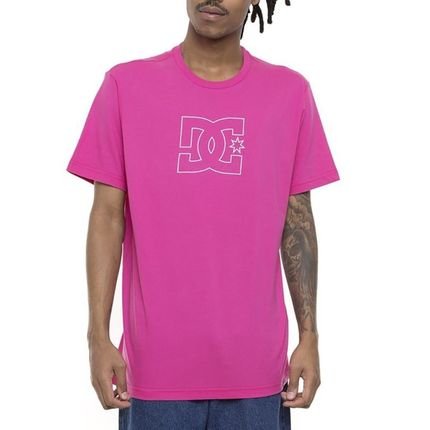 Camiseta DC Shoes Outline Star Masculina Rosa - Marca DC Shoes