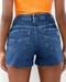 Shorts Jeans Boyfriend Feminino Cintura Média Barra No Fio 22609 Escura Consciência - Marca Consciência