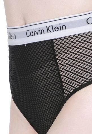 Calcinha Calvin Klein Underwear Hot Pant Mesh Modern Preta - Compre Agora