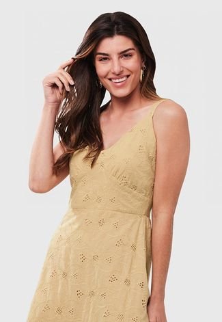 Vestido DAFITI JOY Bege - Compre Agora