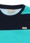 Camiseta Milon Menino Listrada Azul - Marca Milon