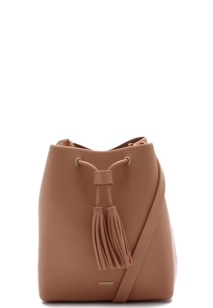 Bolsa Saco Dumond Tassel Marrom - Marca Dumond