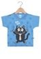 Camiseta Livy Malhas Manga Curta Menino Azul - Marca Livy Malhas