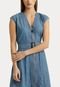 Vestido Jeans Lauren Ralph Lauren Midi com Cinto Azul - Marca Lauren Ralph Lauren