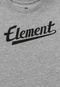 Camiseta Element Menino Escrita Cinza - Marca Element