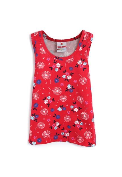 Blusa Brandili Menina Floral Vermelho - Marca Brandili