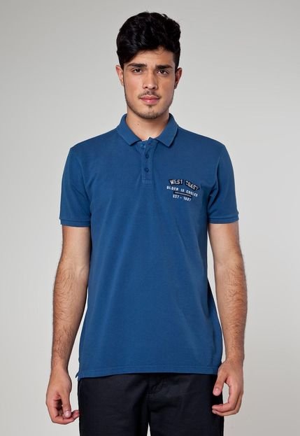 Camisa Polo West Coast Older Azul - Marca West Coast
