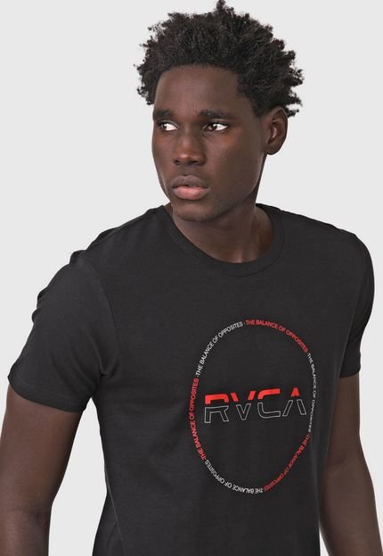 Camiseta RVCA Splitter Seal Preta - Marca RVCA