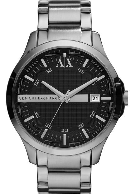 Relógio Armani Exchange Analógico Com Data Prata Redondo - Ax2103/1Pn - Marca Armani Exchange