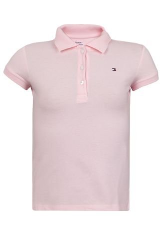 Camisa Polo Tommy Hilfiger Basic Rosa
