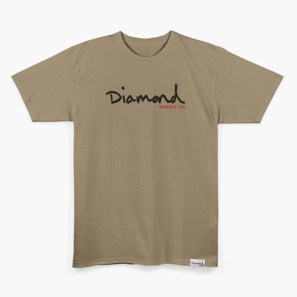 Camiseta Diamond Og Script Tee Bege - Marca Diamond