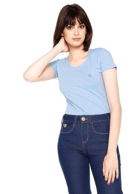 Camiseta Polo Wear Básica Azul - Marca Polo Wear