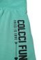 Short Saia Colcci Fun Menina Lettering Verde - Marca Colcci Fun