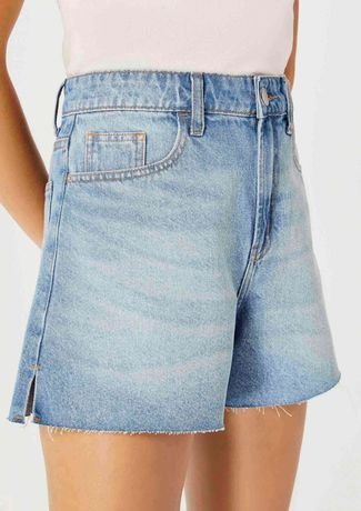 Shorts Jeans Feminino Barra A Fio