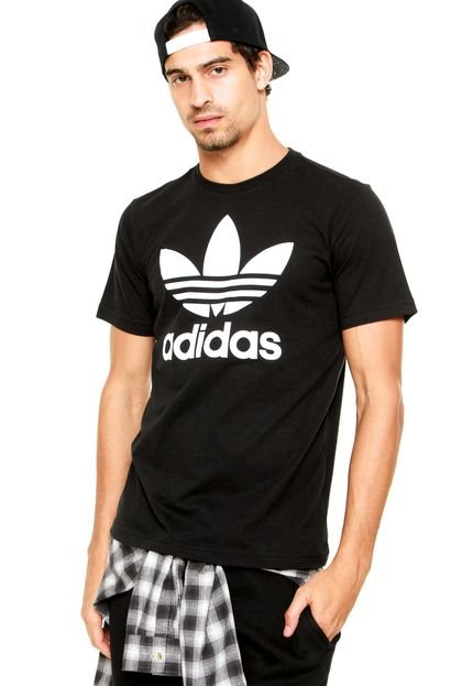 Camiseta Adidas Originals Trefoil Preta - Marca adidas Originals