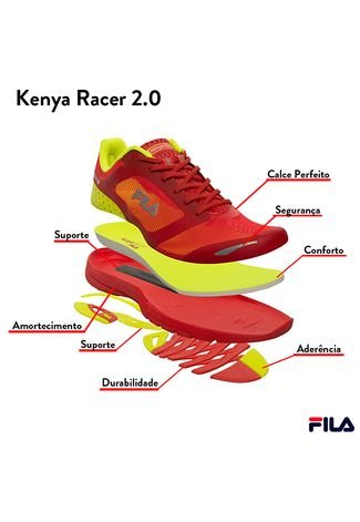 Tênis Fila Kenya Racer 2.0 Vermelho