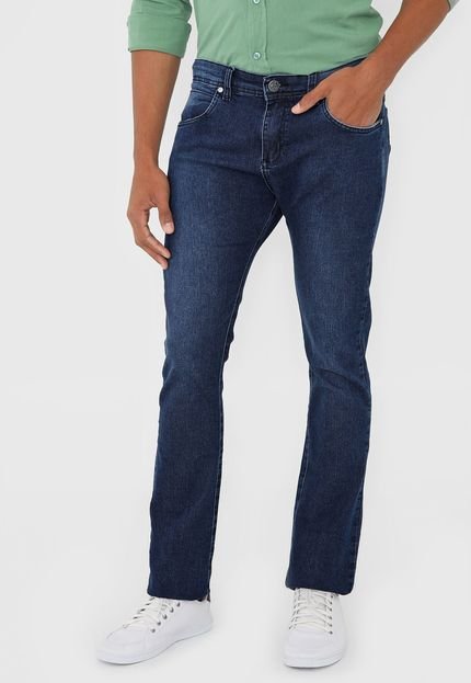 Calça Jeans Wrangler Slim Larston Azul - Marca Wrangler
