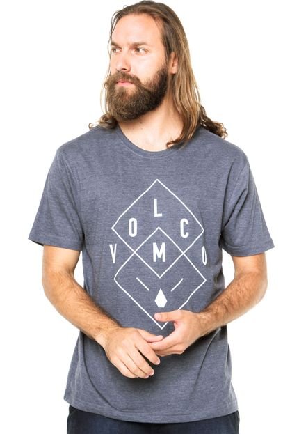 Camiseta Volcom Squared Away Azul - Marca Volcom