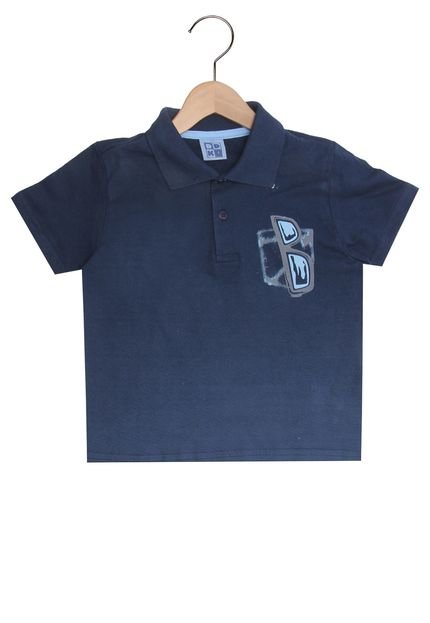 Camisa Polo DDK Menino Azul - Marca DDK