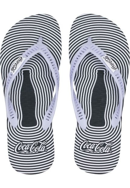 Chinelo Coca Cola Shoes Estampa Branco - Marca Coca Cola