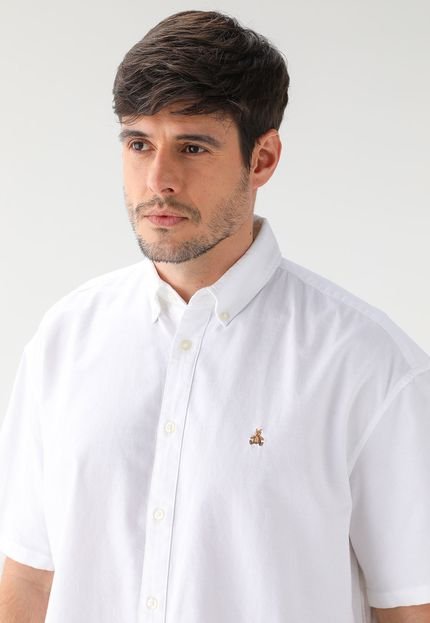 Camisa GAP Reta Logo Bordado Branca - Marca GAP