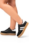 Tênis Feminino Lumiss Casual Confortável Flatform Moda Blogueira Preto - Marca LUMISS