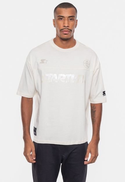 Camiseta Starter Estampada Off White - Marca STARTER