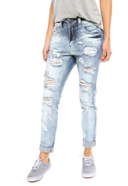 Calça Jeans Zune Destroyed Azul - Marca Zune