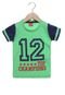 Camiseta Manga Curta Tricae 12 Top Champions Infantil Verde - Marca Tricae