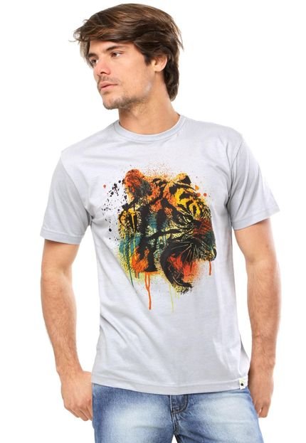 Camiseta FiveBlu Tigre Cinza - Marca FiveBlu