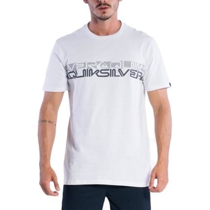 Camiseta Quiksilver Word Block SM24 Masculina Branco - Marca Quiksilver