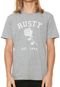 Camiseta Rusty Rose Cinza - Marca Rusty