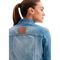 Jaqueta Jeans Easy Lança Perfume Trucker Ou24 Azul Feminino - Marca Easy Lança perfume