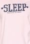 Pijama Mensageiro dos Sonhos Sleep Rosa/Azul-Marinho - Marca Mensageiro dos Sonhos